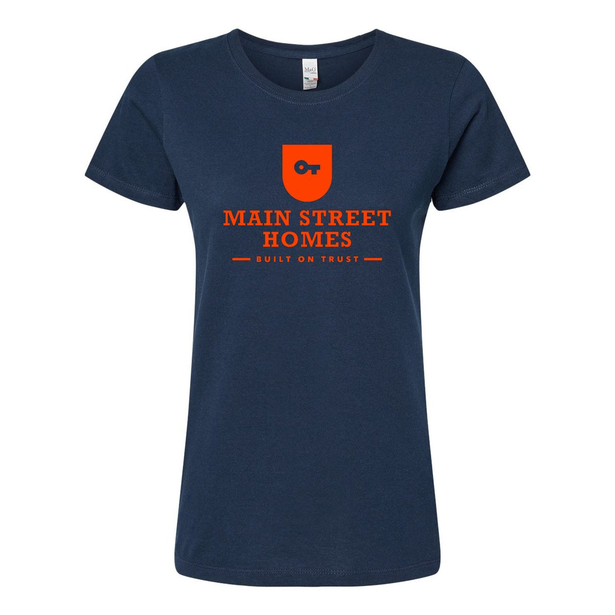 M&O Women's Gold Soft Touch T-Shirt - Deep Navy - Front
