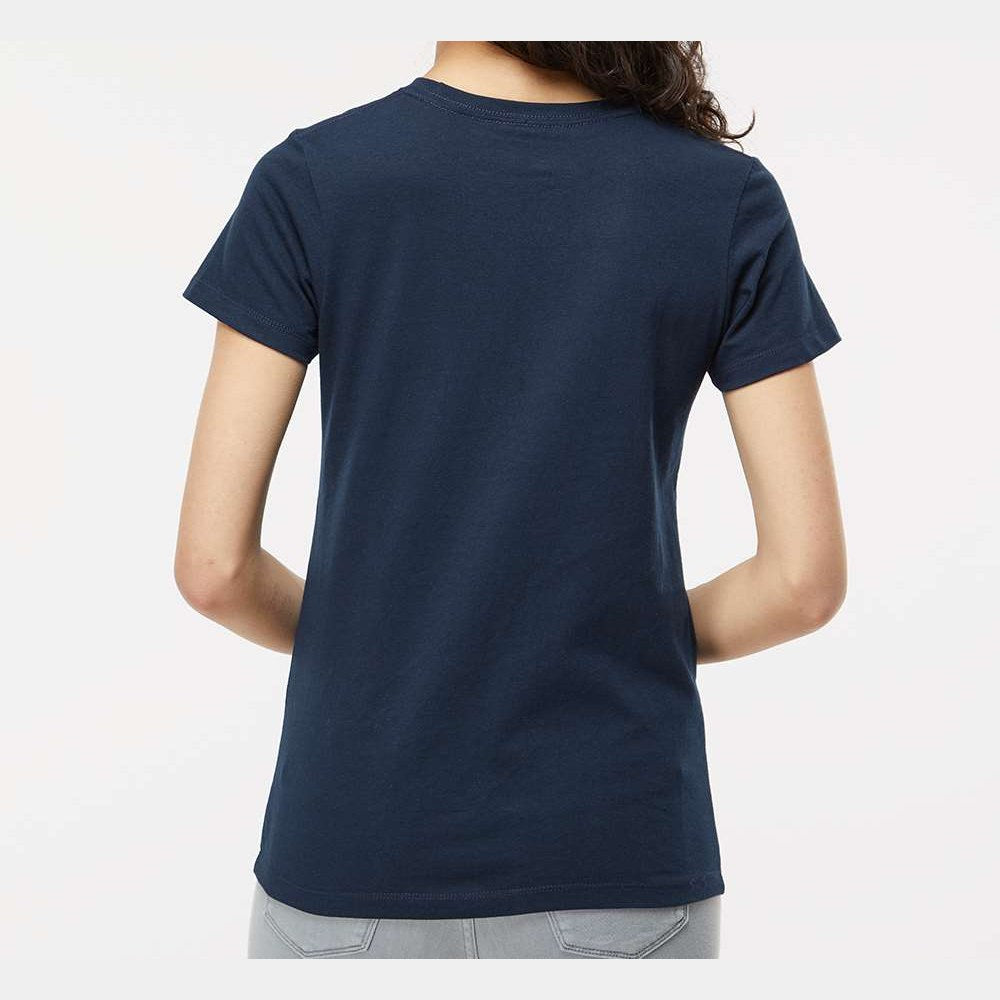 M&O Women's Gold Soft Touch T-Shirt - Deep Navy - On Model Back