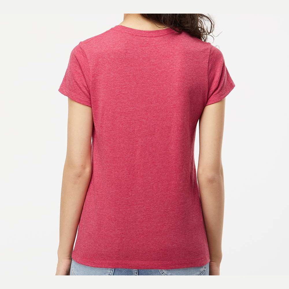 M&O Women's Gold Soft Touch T-Shirt - Heather Pink - On Model Back