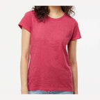 M&O Women's Gold Soft Touch T-Shirt - Heather Pink - On Model Front