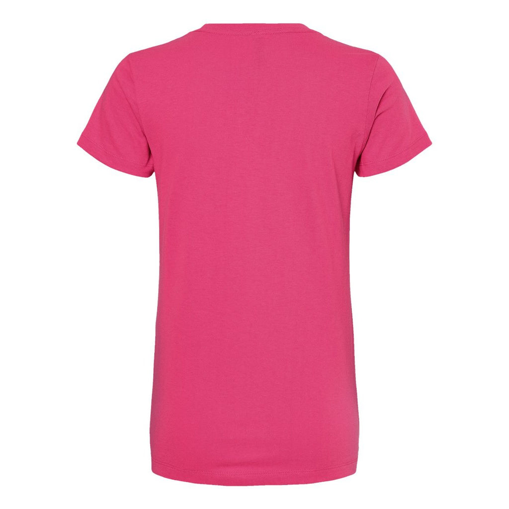 M&O Women's Gold Soft Touch T-Shirt - Heliconia - Back