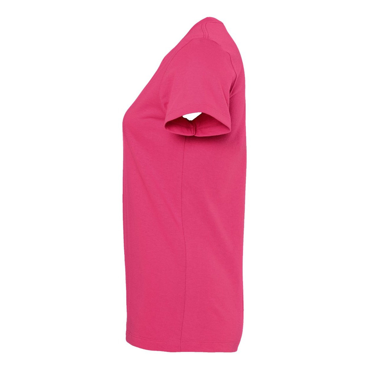 M&O Women's Gold Soft Touch T-Shirt - Heliconia - Direct Side