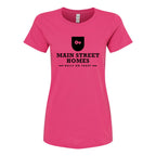 M&O Women's Gold Soft Touch T-Shirt - Heliconia - Front