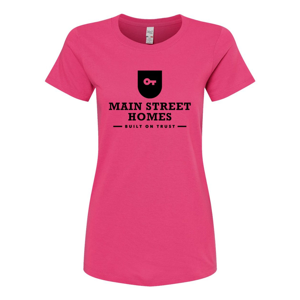 M&O Women's Gold Soft Touch T-Shirt - Heliconia - Front