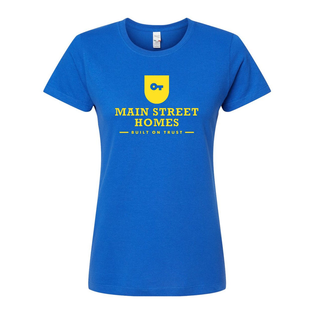 M&O Women's Gold Soft Touch T-Shirt - Royal - Front