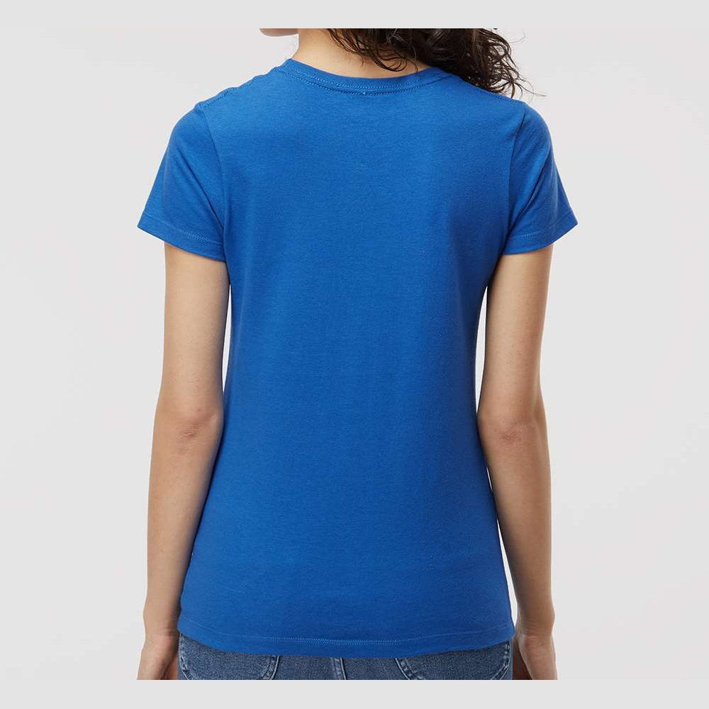 M&O Women's Gold Soft Touch T-Shirt - Royal - On Model Back