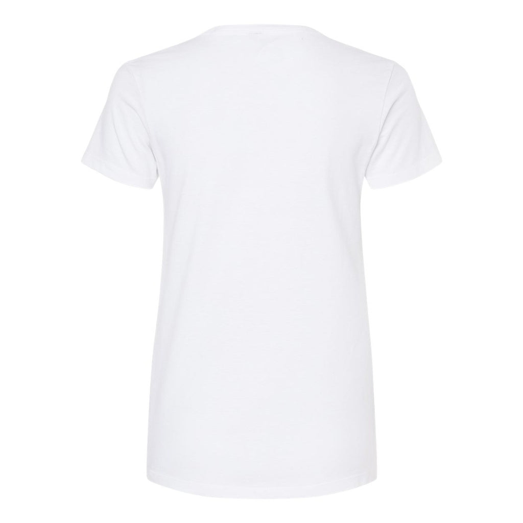 M&O Women's Gold Soft Touch T-Shirt - White - Back