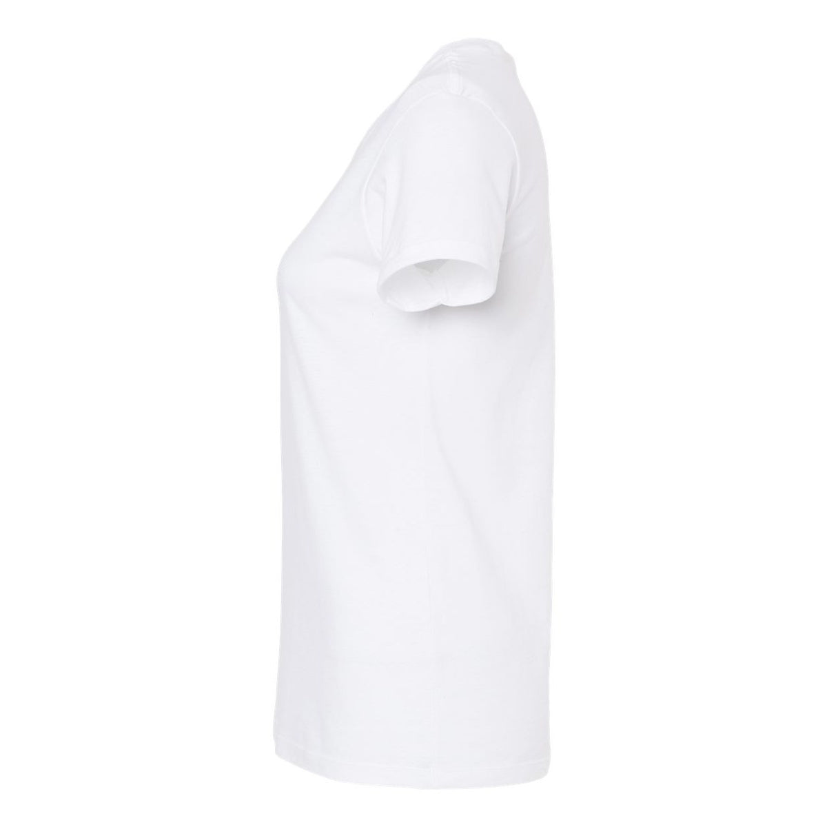M&O Women's Gold Soft Touch T-Shirt - White - Direct Side
