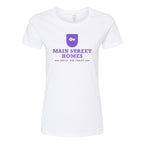 M&O Women's Gold Soft Touch T-Shirt - White - Front