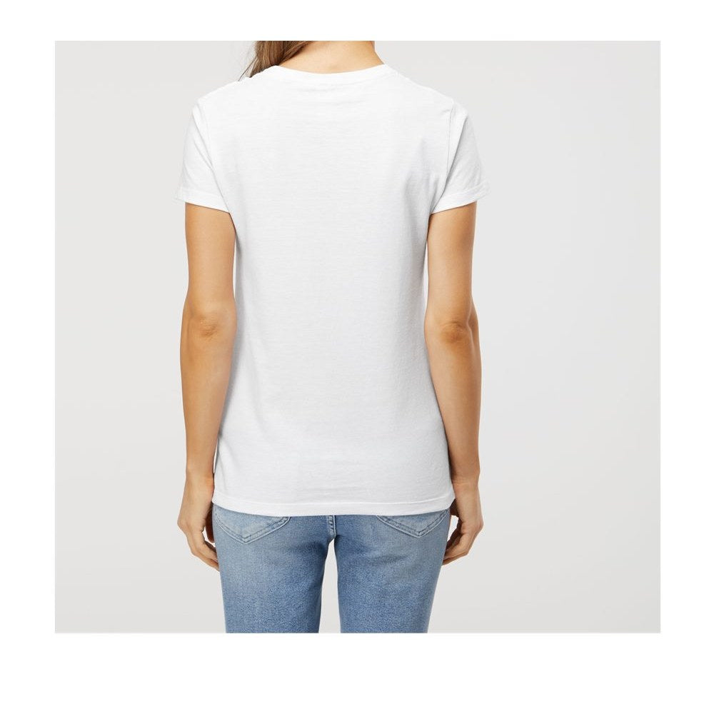 M&O Women's Gold Soft Touch T-Shirt - White - On Model Back