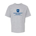 M&O Youth Gold Soft Touch T-Shirt - Athletic Grey - Front