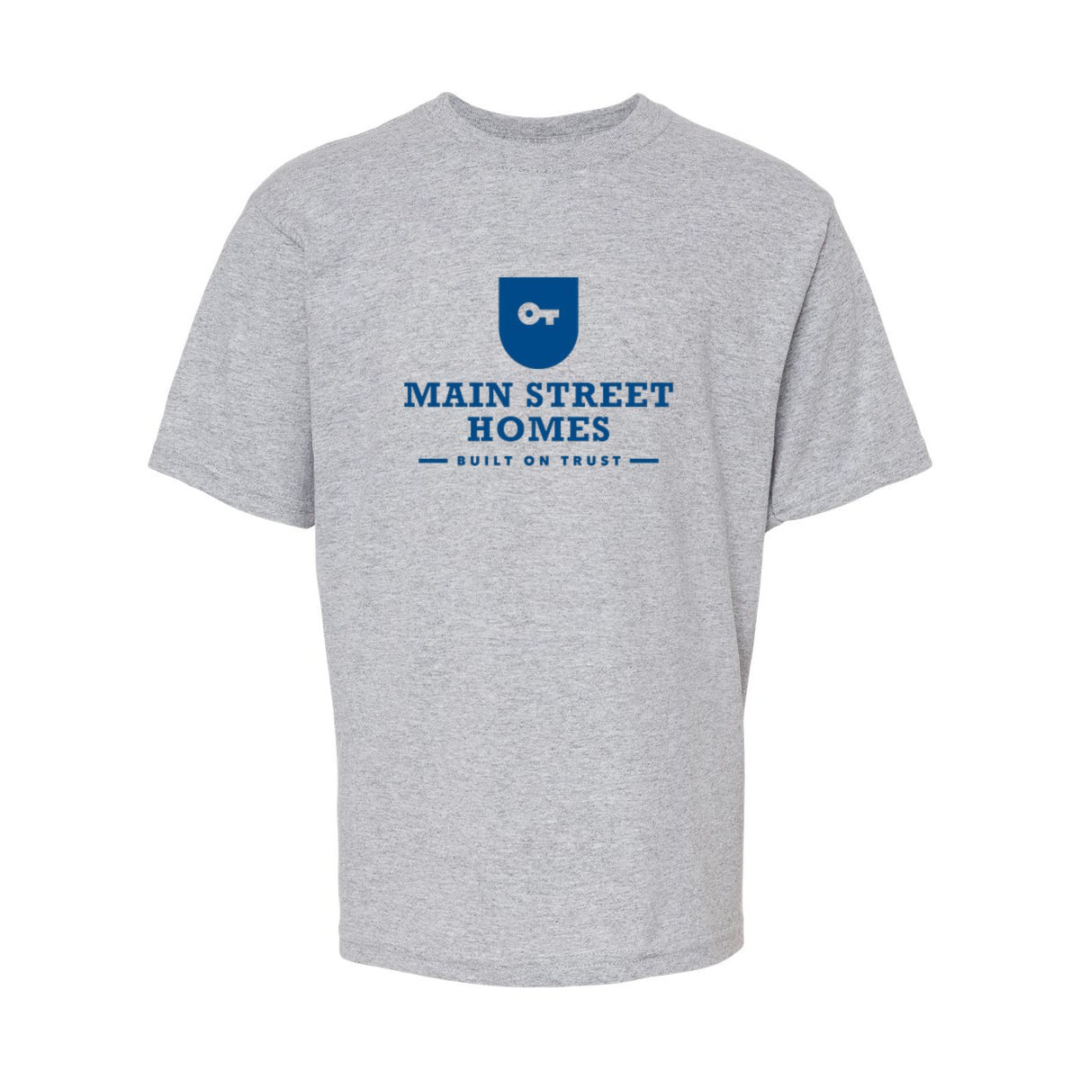 M&O Youth Gold Soft Touch T-Shirt - Athletic Grey - Front