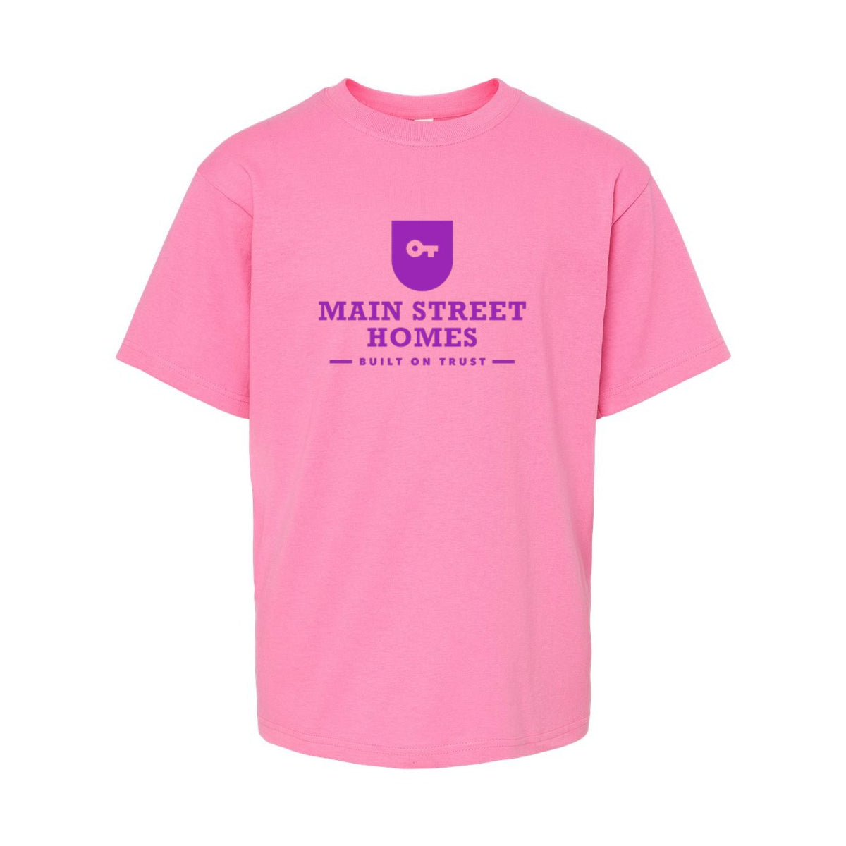 M&O Youth Gold Soft Touch T-Shirt - Azalea - Front