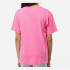 M&O Youth Gold Soft Touch T-Shirt - Azalea - On Model Back