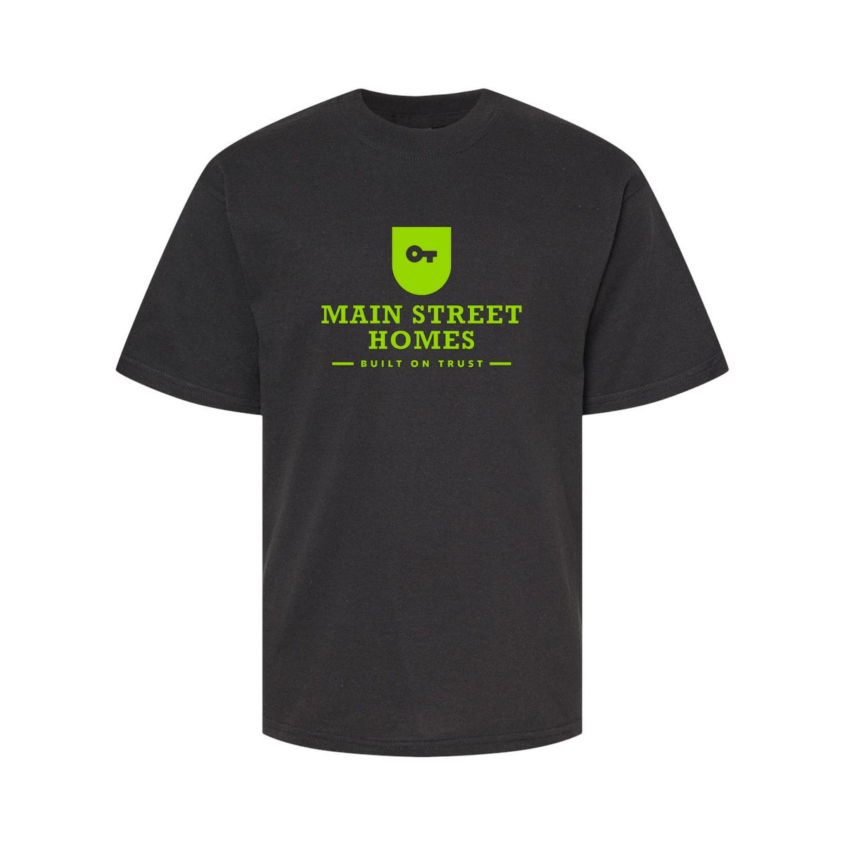 M&O Youth Gold Soft Touch T-Shirt - Black - Front