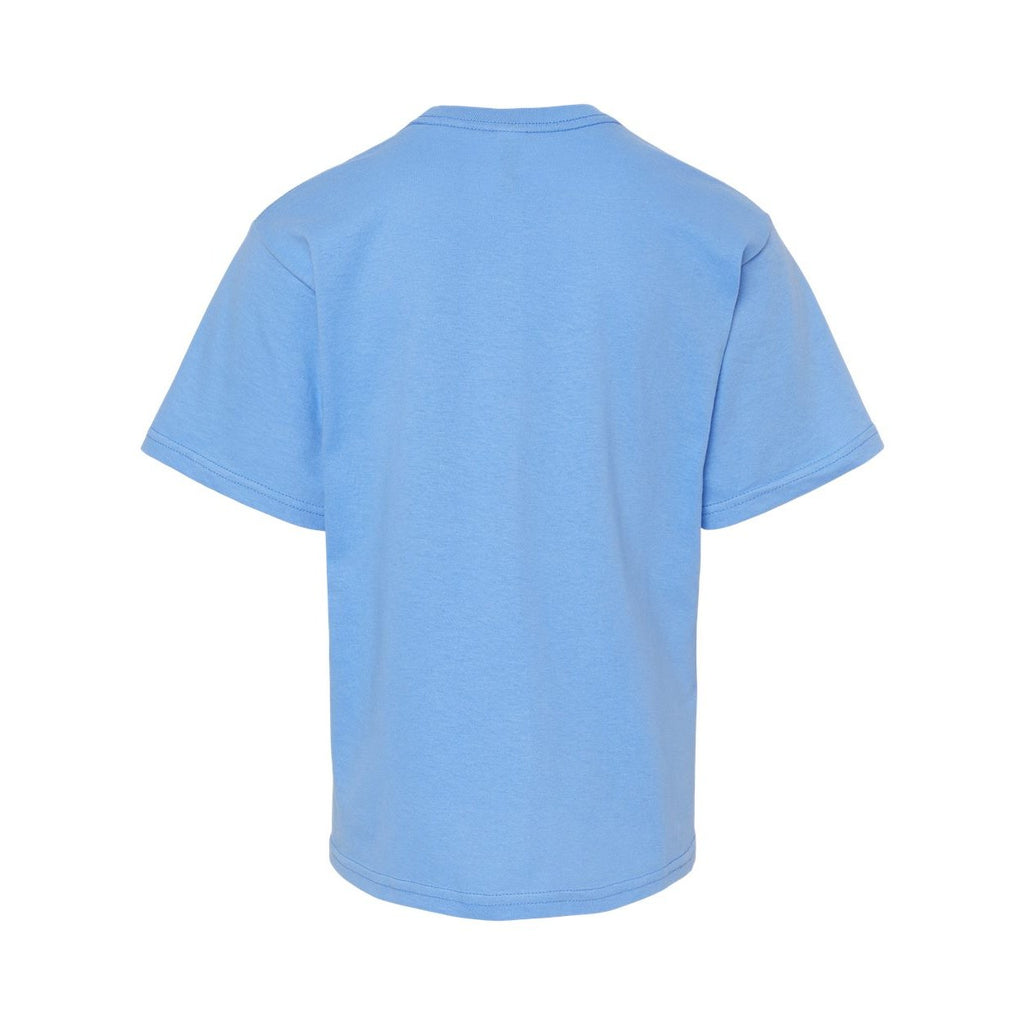 M&O Youth Gold Soft Touch T-Shirt - Carolina Blue - Back