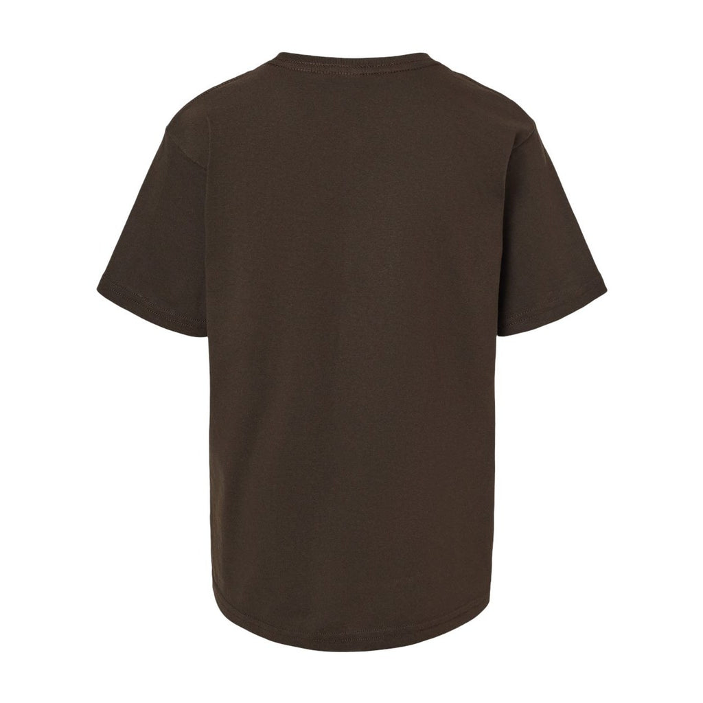 M&O Youth Gold Soft Touch T-Shirt - Chocolate - Back