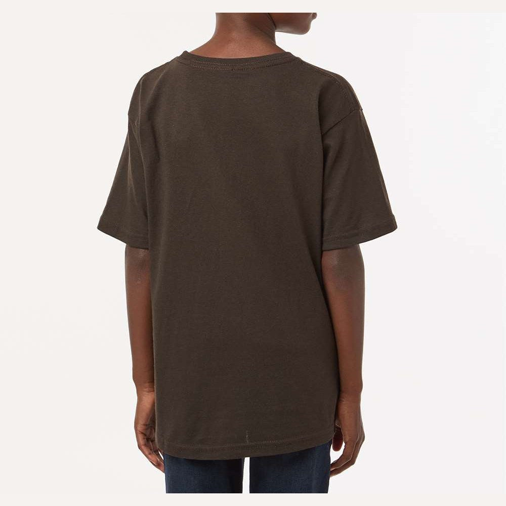 M&O Youth Gold Soft Touch T-Shirt - Chocolate - On Model Back
