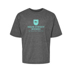 M&O Youth Gold Soft Touch T-Shirt - Dark Heather - Front