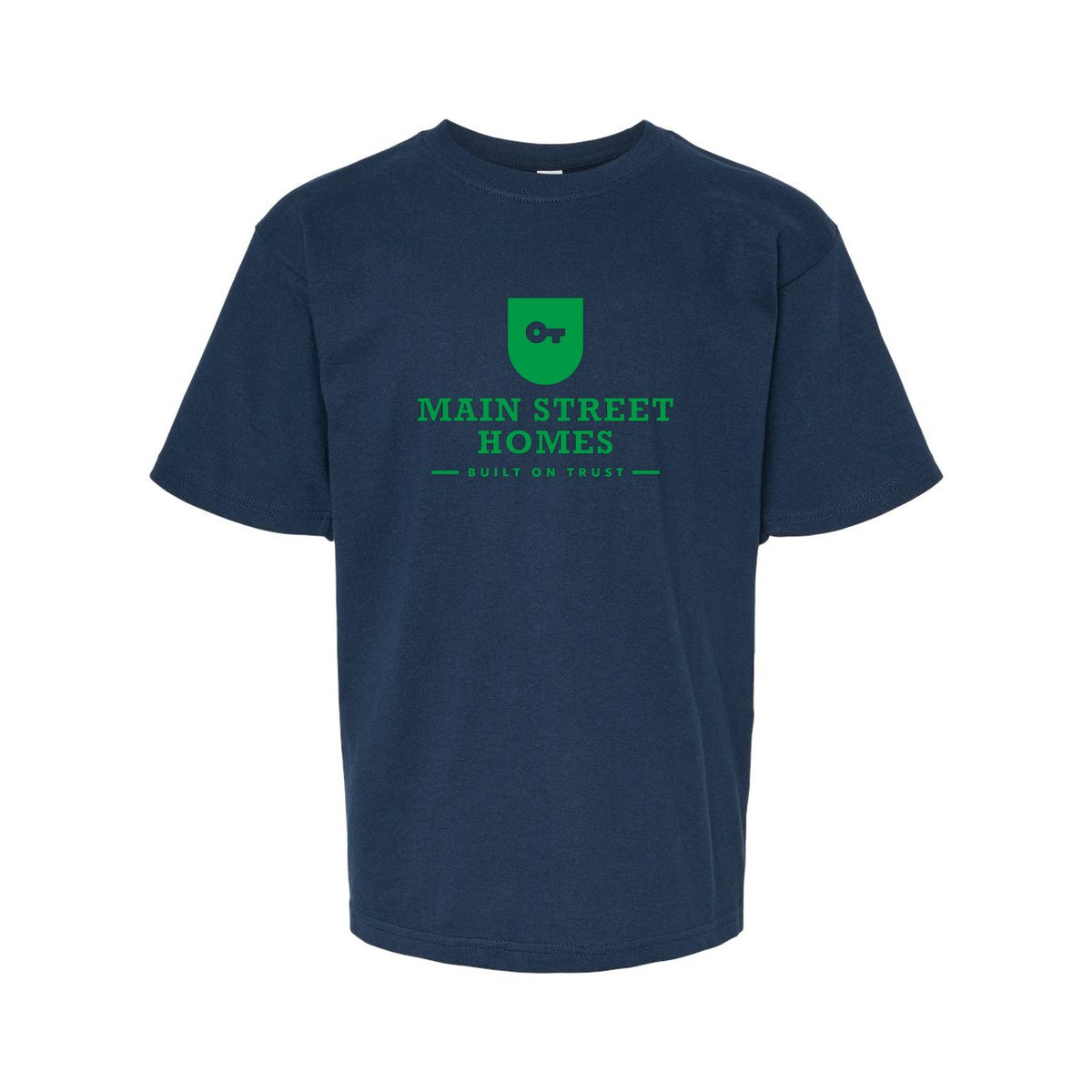 M&O Youth Gold Soft Touch T-Shirt - Deep Navy - Front