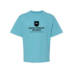 M&O Youth Gold Soft Touch T-Shirt - Diving Blue - Front