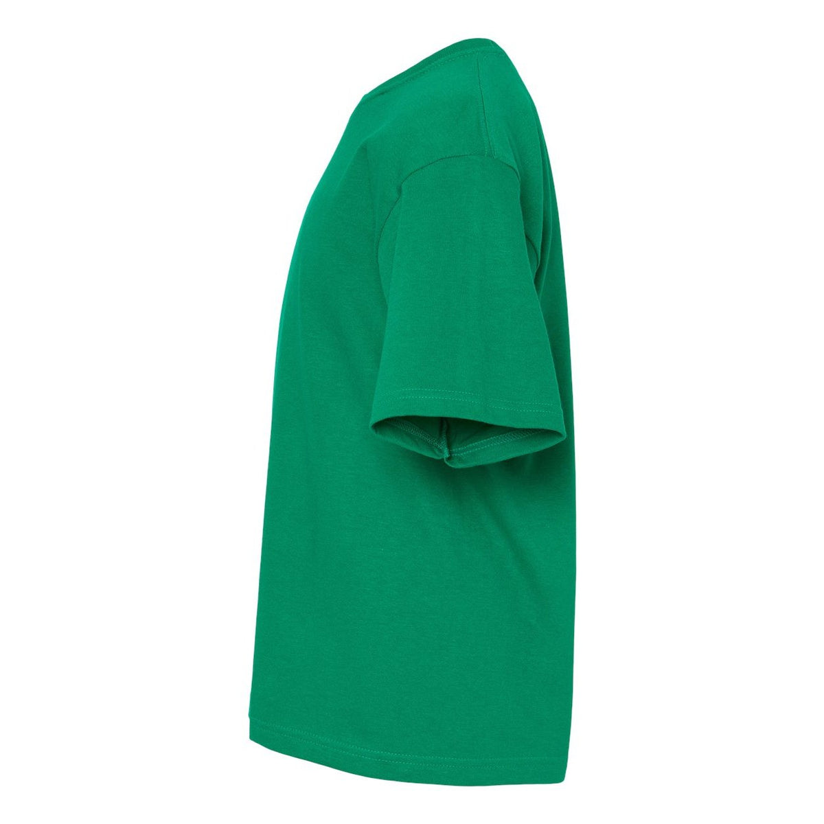M&O Youth Gold Soft Touch T-Shirt - Fine Kelly Green - Direct Side