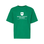 M&O Youth Gold Soft Touch T-Shirt - Fine Kelly Green - Front