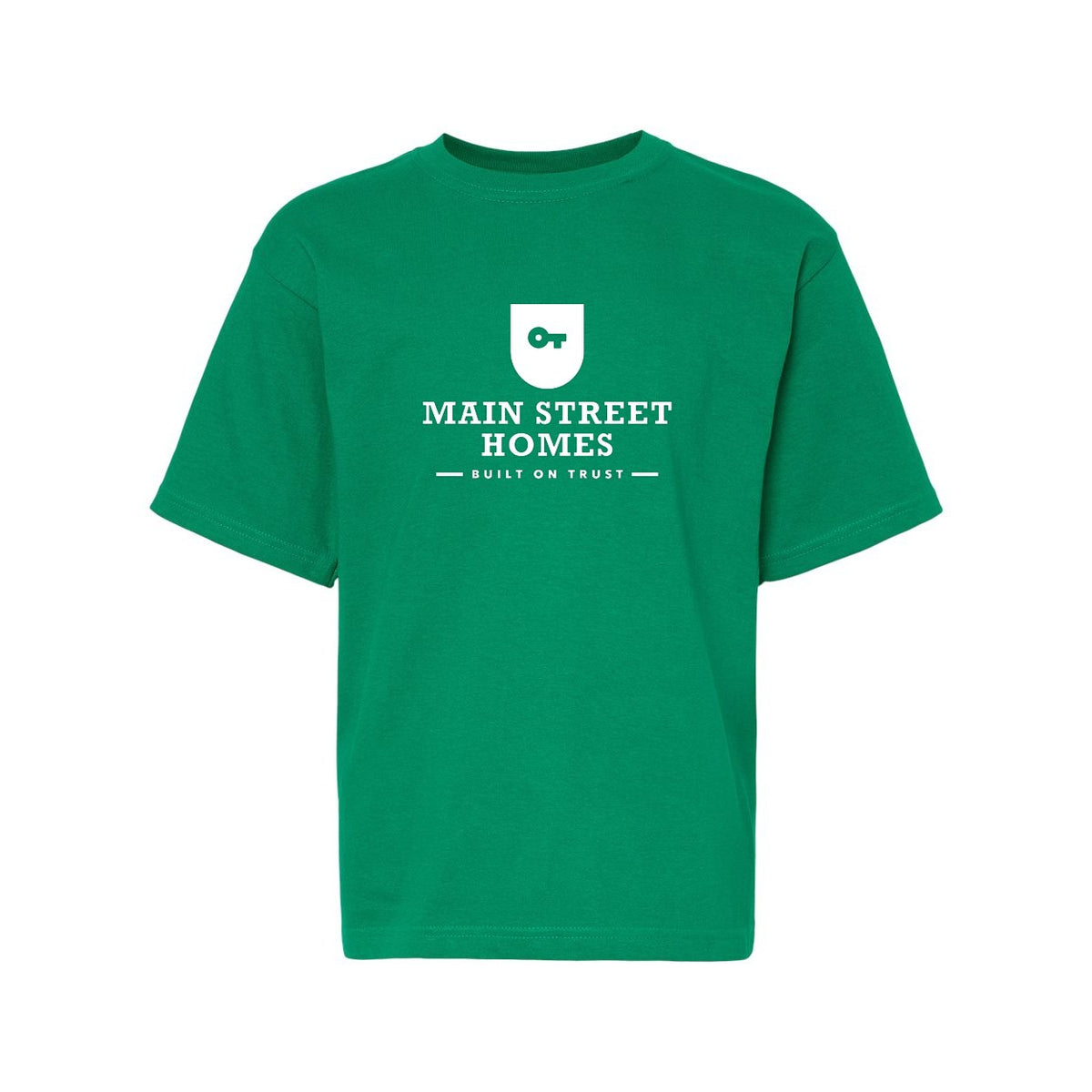 M&O Youth Gold Soft Touch T-Shirt - Fine Kelly Green - Front
