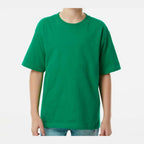 M&O Youth Gold Soft Touch T-Shirt - Fine Kelly Green - On Model Front