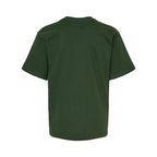 M&O Youth Gold Soft Touch T-Shirt - Forest Green - Back
