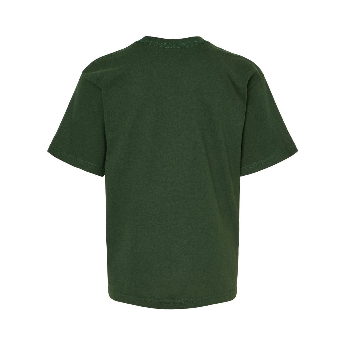 M&O Youth Gold Soft Touch T-Shirt - Forest Green - Back