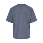 M&O Youth Gold Soft Touch T-Shirt - Heather Navy - Back