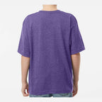 M&O Youth Gold Soft Touch T-Shirt - Heather Purple - On Model Back