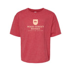 M&O Youth Gold Soft Touch T-Shirt - Heather Red - Front