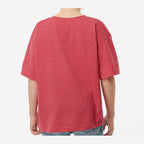 M&O Youth Gold Soft Touch T-Shirt - Heather Red - On Model Back