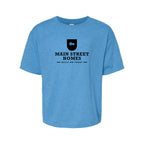 M&O Youth Gold Soft Touch T-Shirt - Heather Turquoise - Front