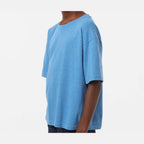 M&O Youth Gold Soft Touch T-Shirt - Heather Turquoise - On Model Side