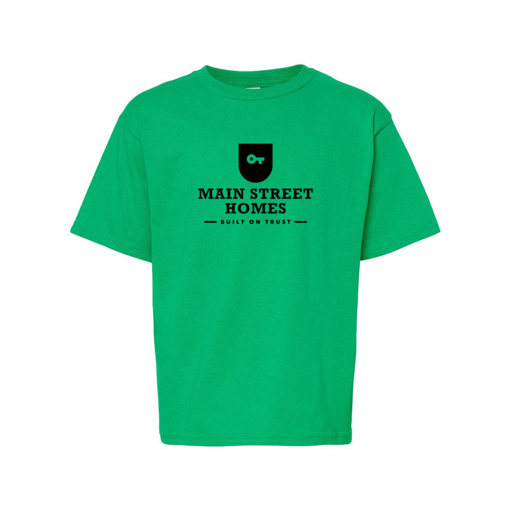 M&O Youth Gold Soft Touch T-Shirt - Irish Green - Front
