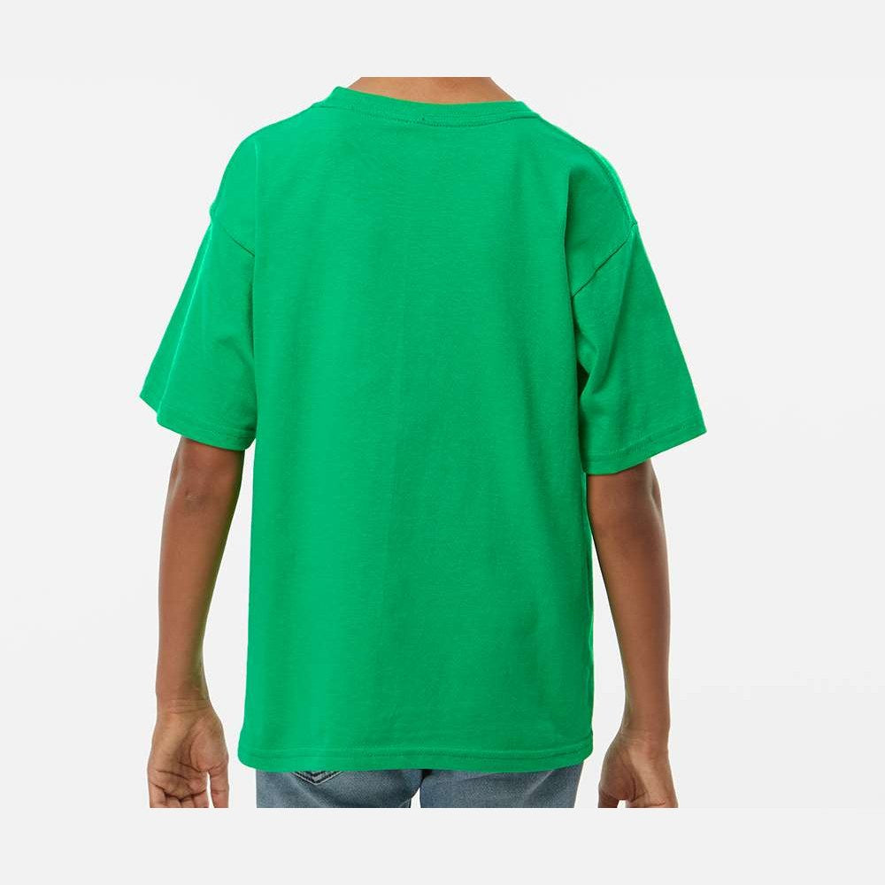 M&O Youth Gold Soft Touch T-Shirt - Irish Green - On Model Back