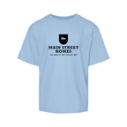 M&O Youth Gold Soft Touch T-Shirt - Light Blue - Front