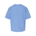 M&O Youth Gold Soft Touch T-Shirt - Light Blue Heather - Back