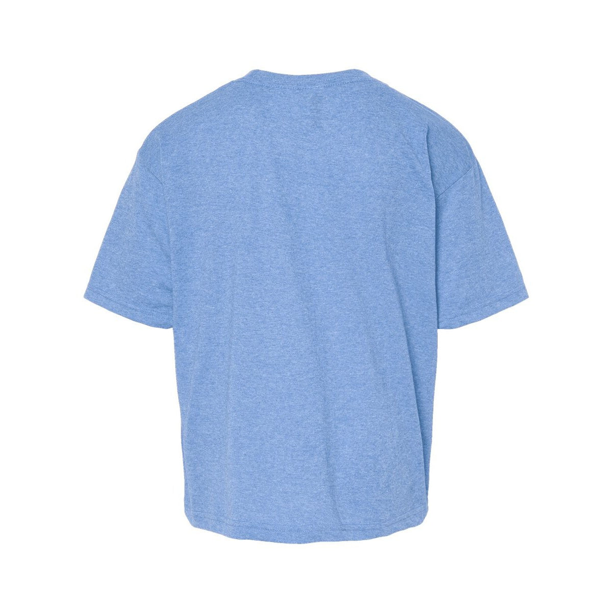M&O Youth Gold Soft Touch T-Shirt - Light Blue Heather - Back