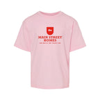 M&O Youth Gold Soft Touch T-Shirt - Light Pink - Front