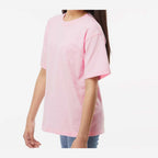 M&O Youth Gold Soft Touch T-Shirt - Light Pink - On Model Side
