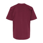 M&O Youth Gold Soft Touch T-Shirt - Maroon - Back