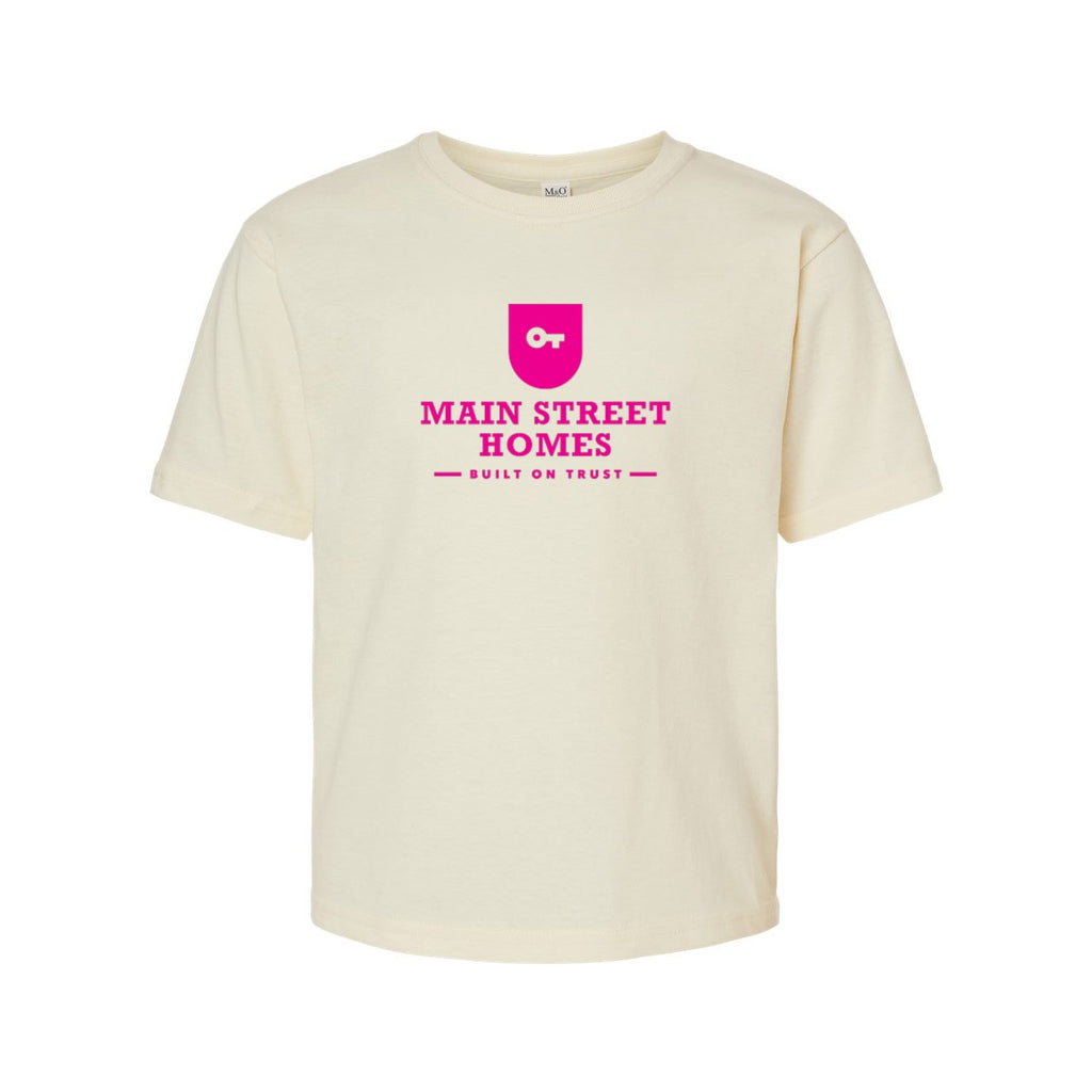 M&O Youth Gold Soft Touch T-Shirt - Natural - Front
