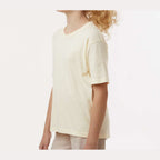 M&O Youth Gold Soft Touch T-Shirt - Natural - On Model Side