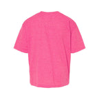 M&O Youth Gold Soft Touch T-Shirt - Neon Pink - Back