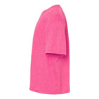 M&O Youth Gold Soft Touch T-Shirt - Neon Pink - Direct Side