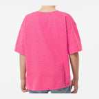 M&O Youth Gold Soft Touch T-Shirt - Neon Pink - On Model Back